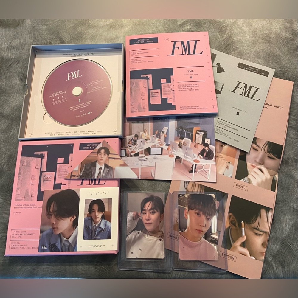 Seventeen FML 10th Mini Album Faded Mono Life Version + Seungkwan PC